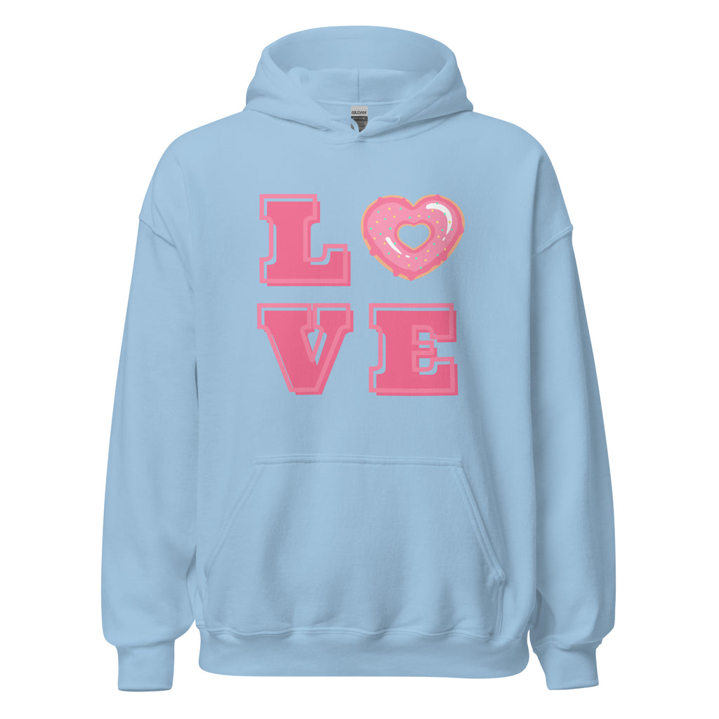 Love Heart Donut Hoodie - Several Colors Available