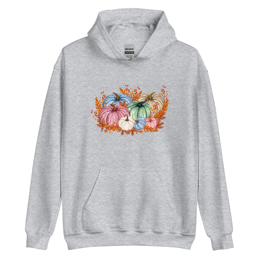 Fall Watercolor Pumpkins Hoodie - Several Colors Available