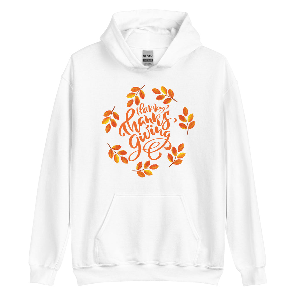 Thanksgiving Autumn Leaf Wreath Hoodie - Several Colors Available