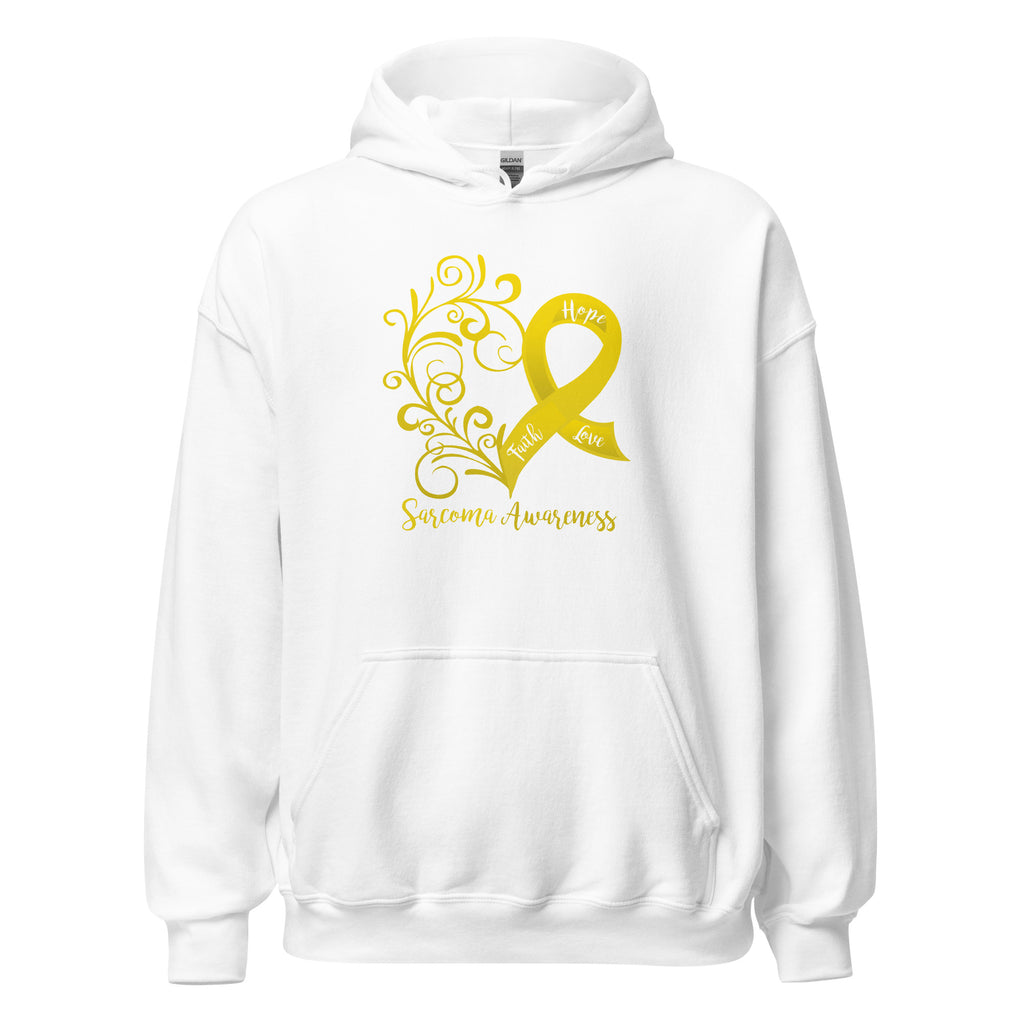 Sarcoma Awareness Heart Hoodie - Several Colors Available