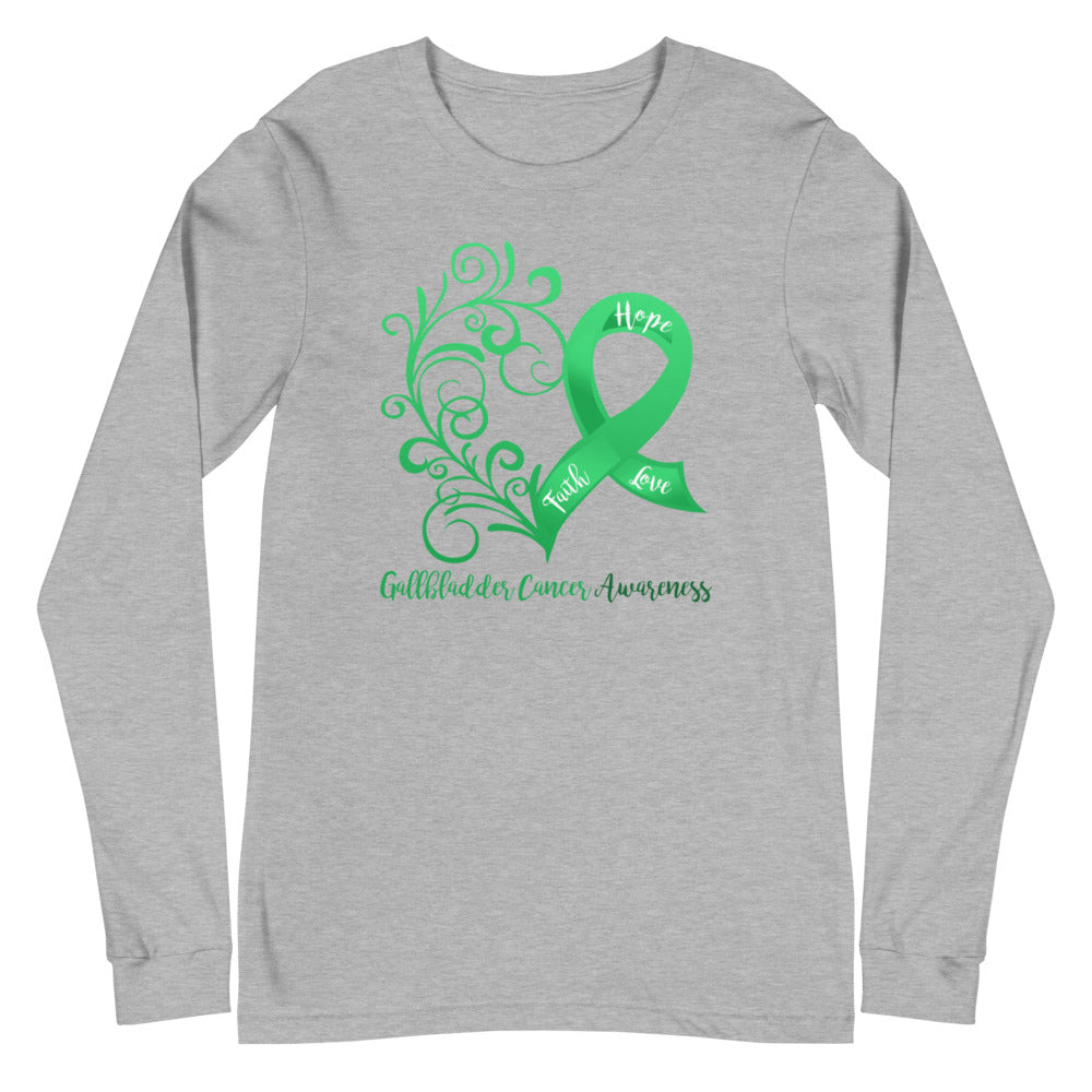 Gallbladder Cancer Awareness Long Sleeve Tee (Several Colors Available)