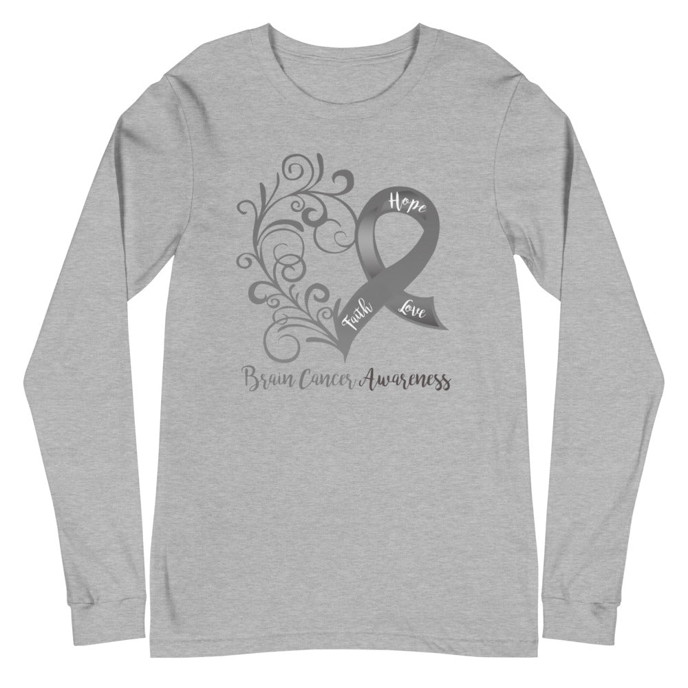 Brain Cancer Awareness Long Sleeve Tee (Several Colors Available)