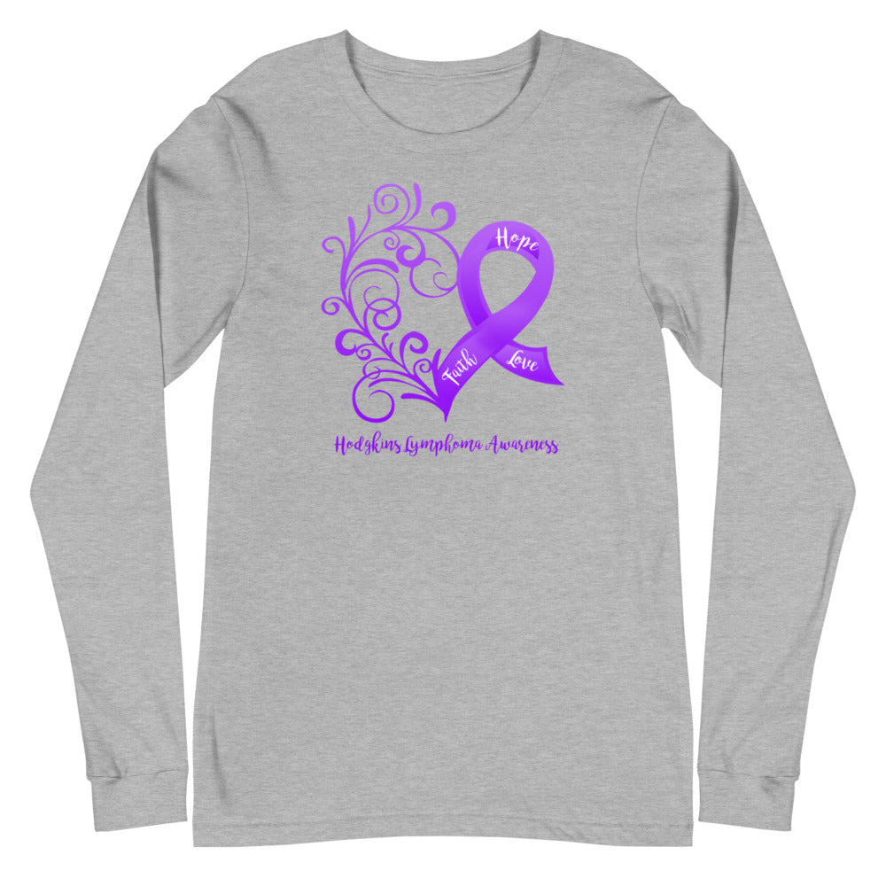 Hodgkins Lymphoma Awareness Long Sleeve Tee (Several Colors Available)