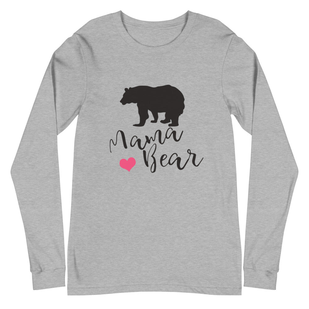 Mama Bear Heart Long Sleeve Tee (Several Colors Available)