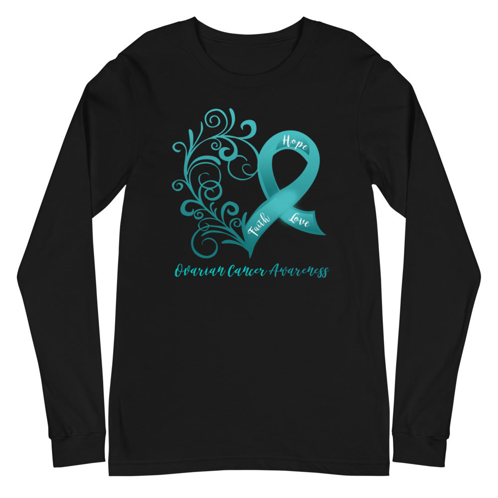 Ovarian Cancer Awareness Long Sleeve Tee (Several Colors Available)