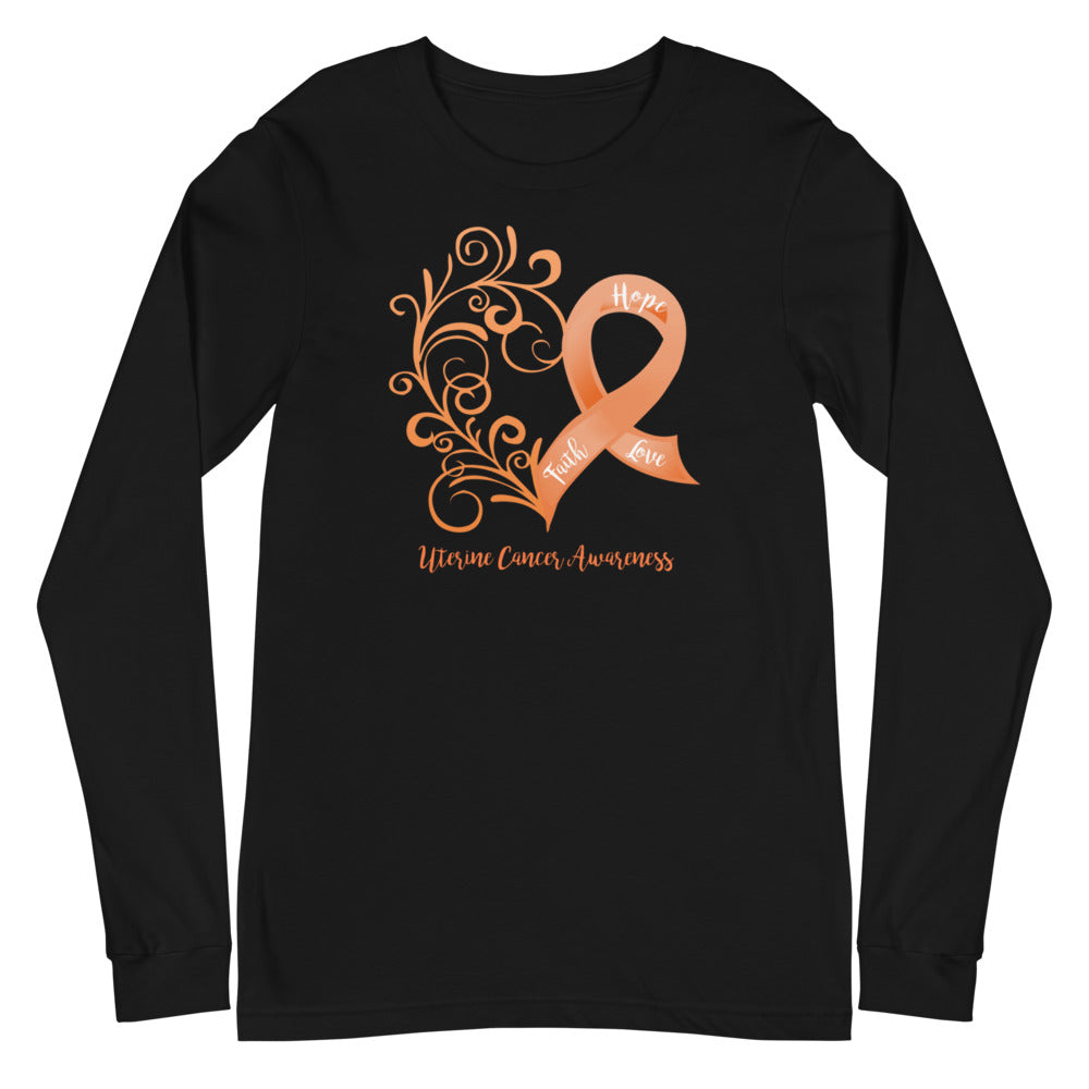 Uterine Cancer Awareness Long Sleeve Tee (Several Colors Available)