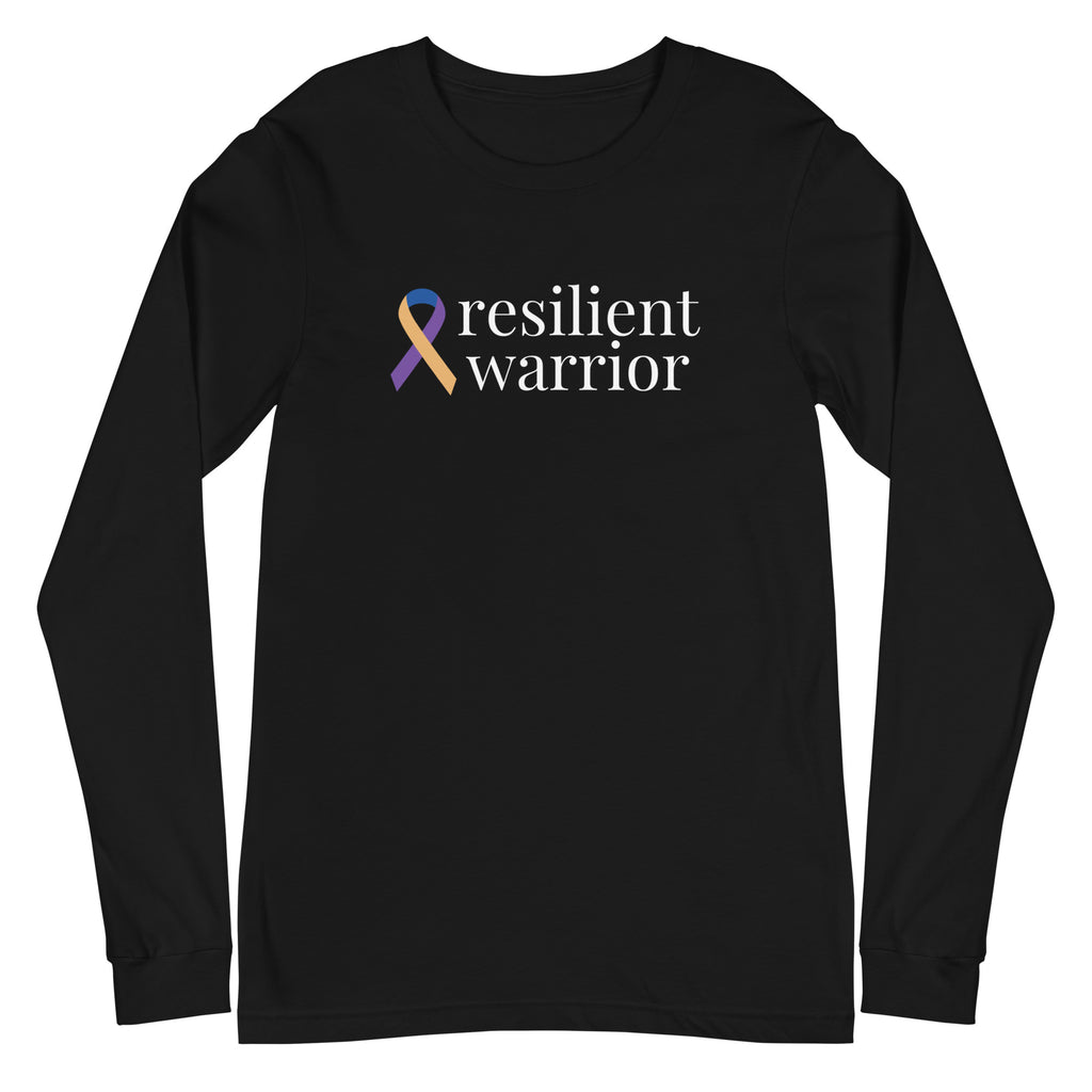 Bladder Cancer "resilient warrior" Long Sleeve Tee (Several Colors Available)
