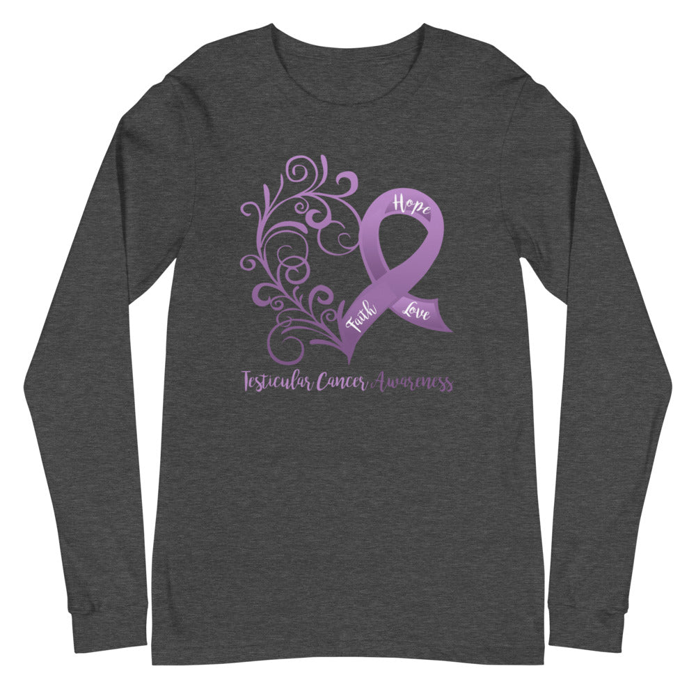 Testicular Cancer Awareness Long Sleeve Tee (Several Colors Available)