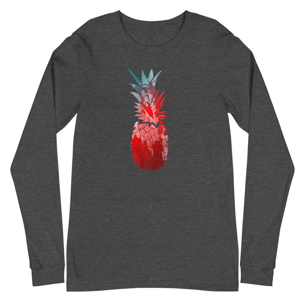 Red Pineapple Long Sleeve Tee - Several Colors Available