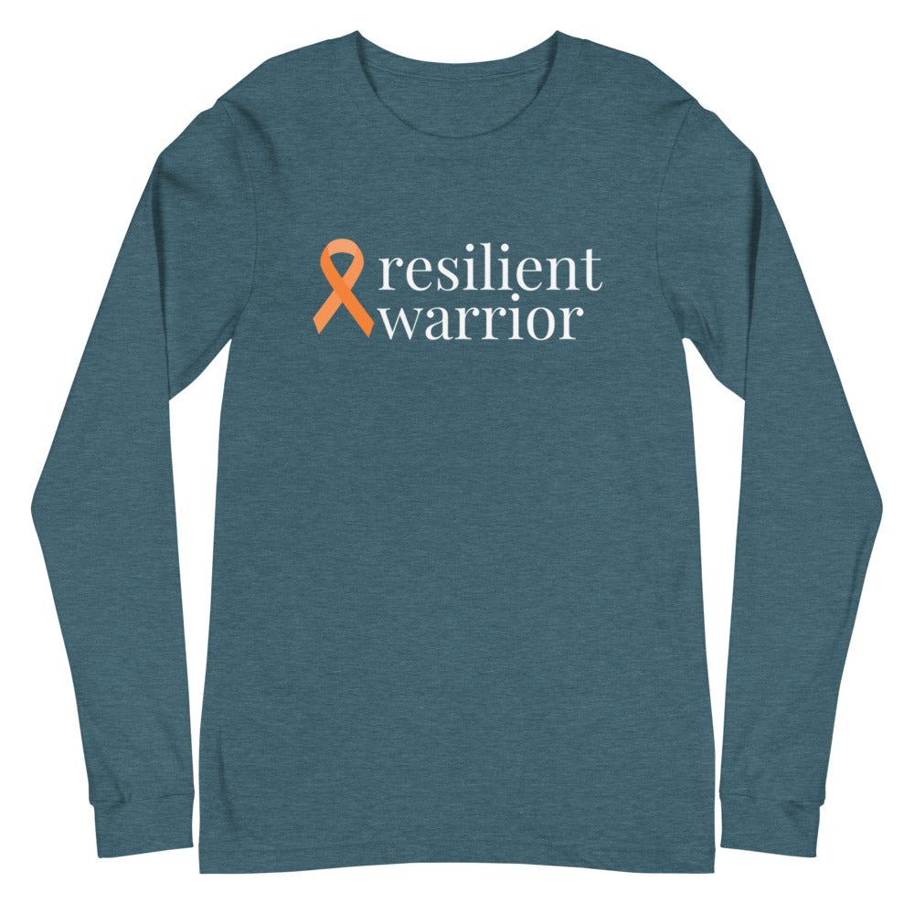 Leukemia resilient warrior Ribbon Long Sleeve Tee - Several Colors Available