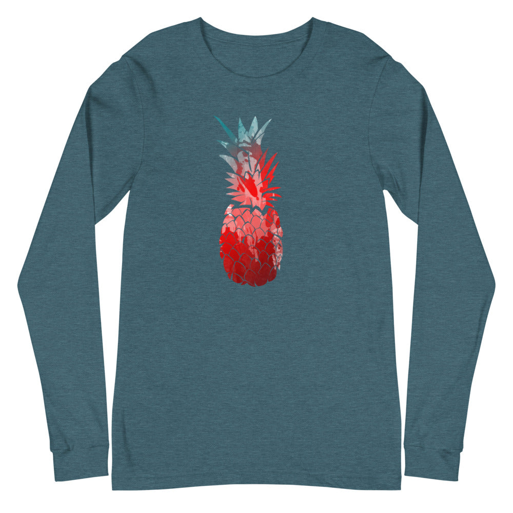 Red Pineapple Long Sleeve Tee - Several Colors Available