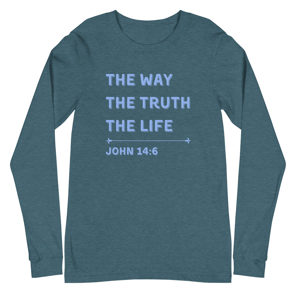 John 14:6 Long Sleeve Tee - Dark Colors