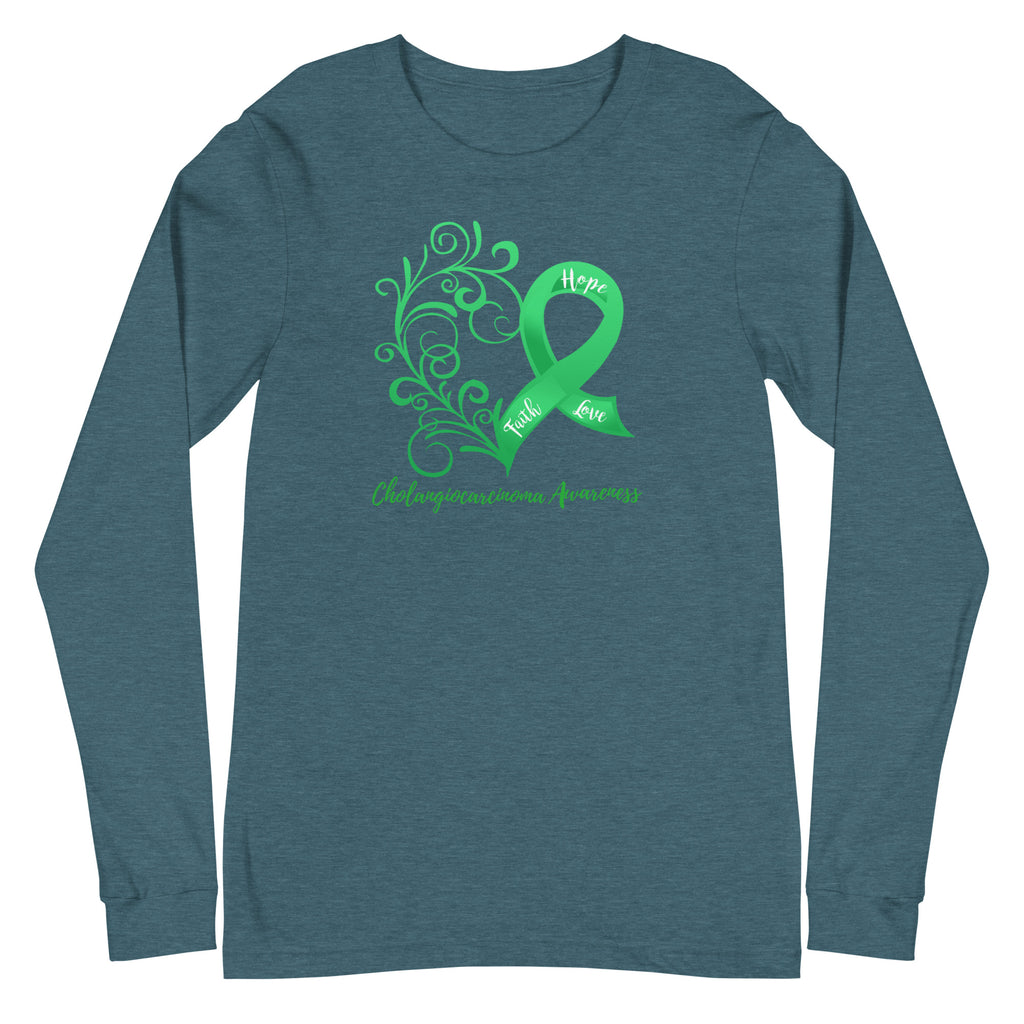 Cholangiocarcinoma Awareness Long Sleeve Tee - Several Colors Available