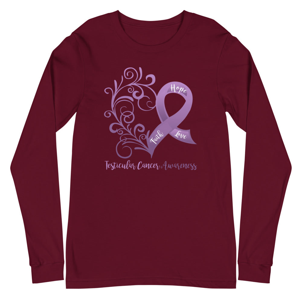 Testicular Cancer Awareness Long Sleeve Tee (Several Colors Available)