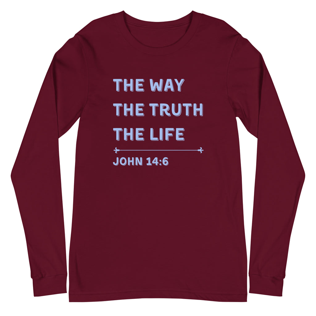 John 14:6 Long Sleeve Tee - Dark Colors