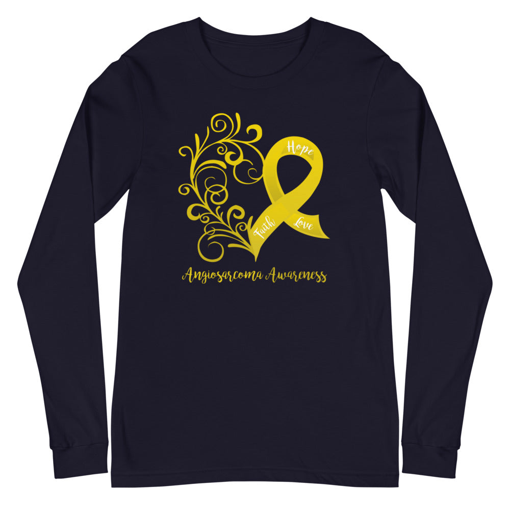 Angiosarcoma Awareness Long Sleeve Tee (Several Colors Available)