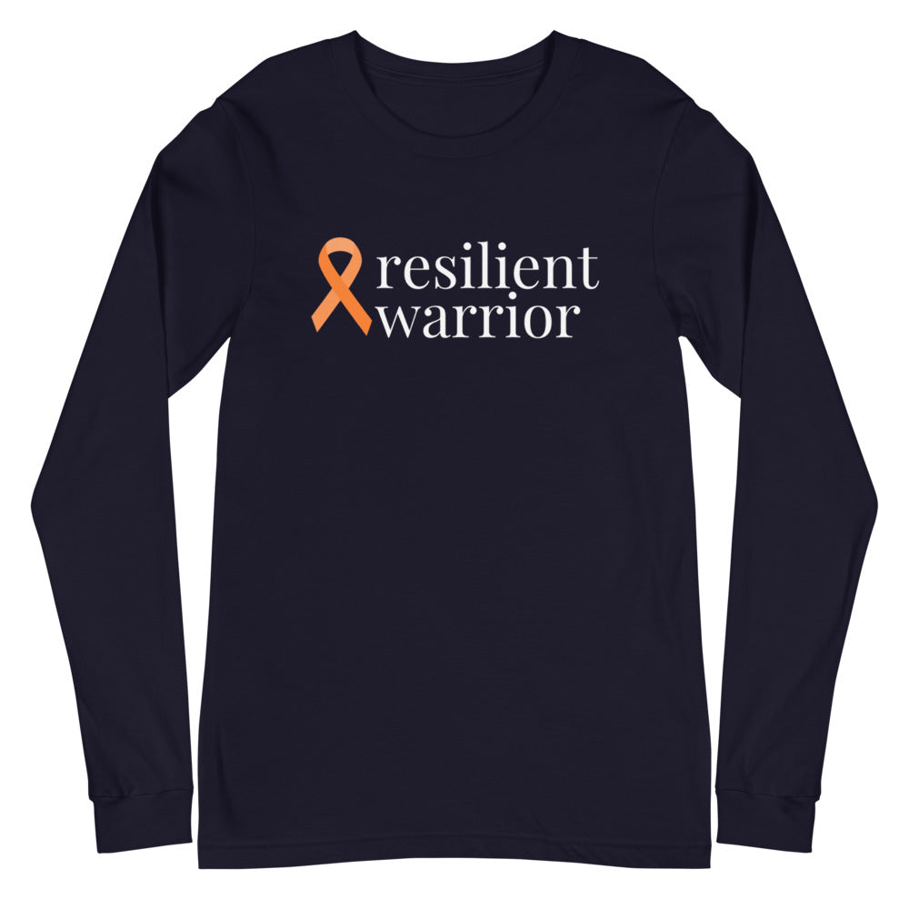 Leukemia resilient warrior Ribbon Long Sleeve Tee - Several Colors Available
