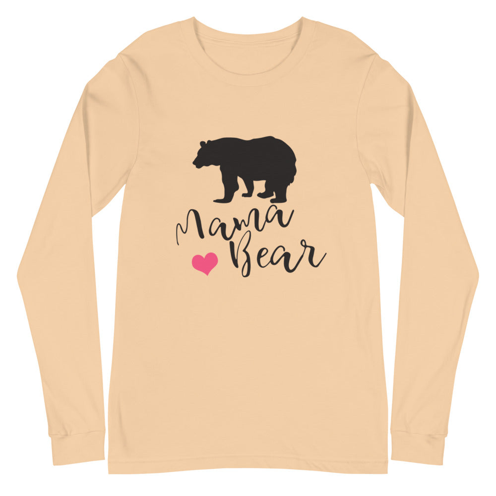 Mama Bear Heart Long Sleeve Tee (Several Colors Available)