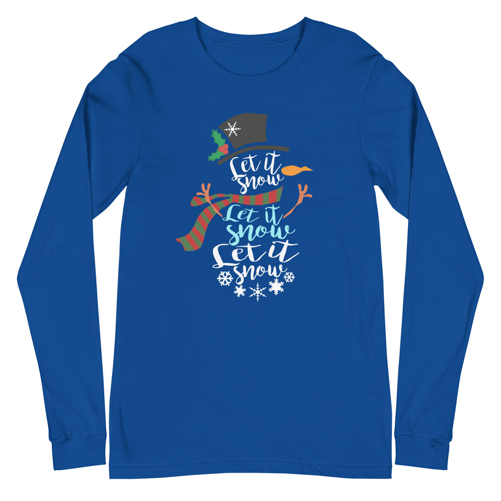 Let It Snow Long Sleeve Tee - Several Colors Available