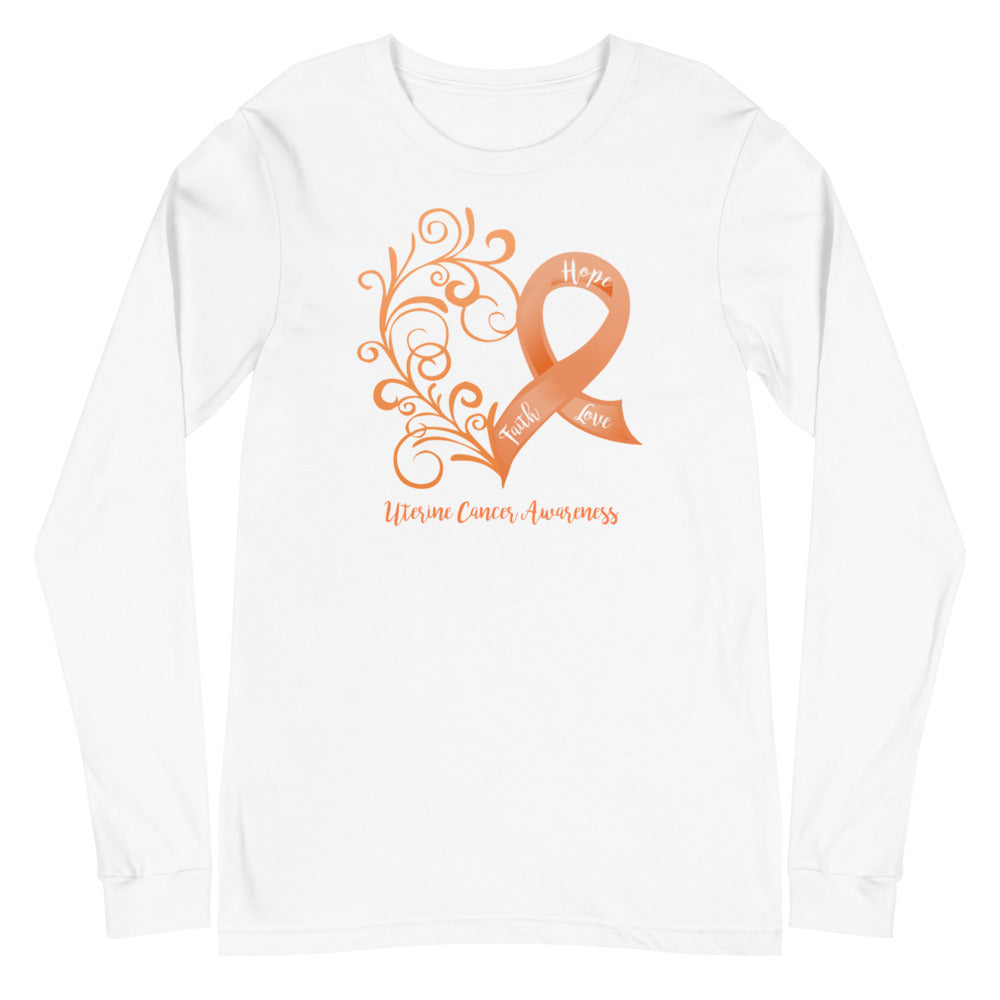 Uterine Cancer Awareness Long Sleeve Tee (Several Colors Available)