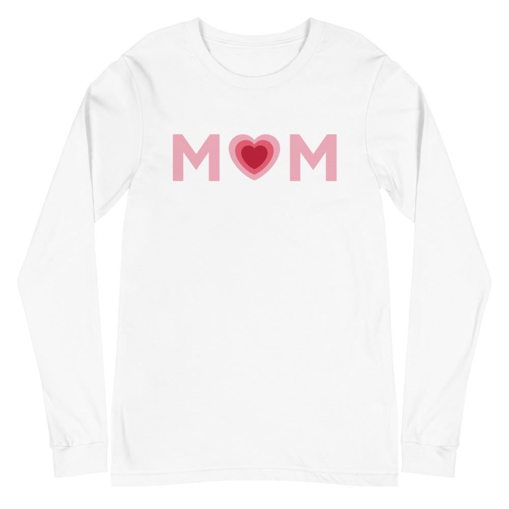MOM Heart Long Sleeve Tee (Several Colors Available)