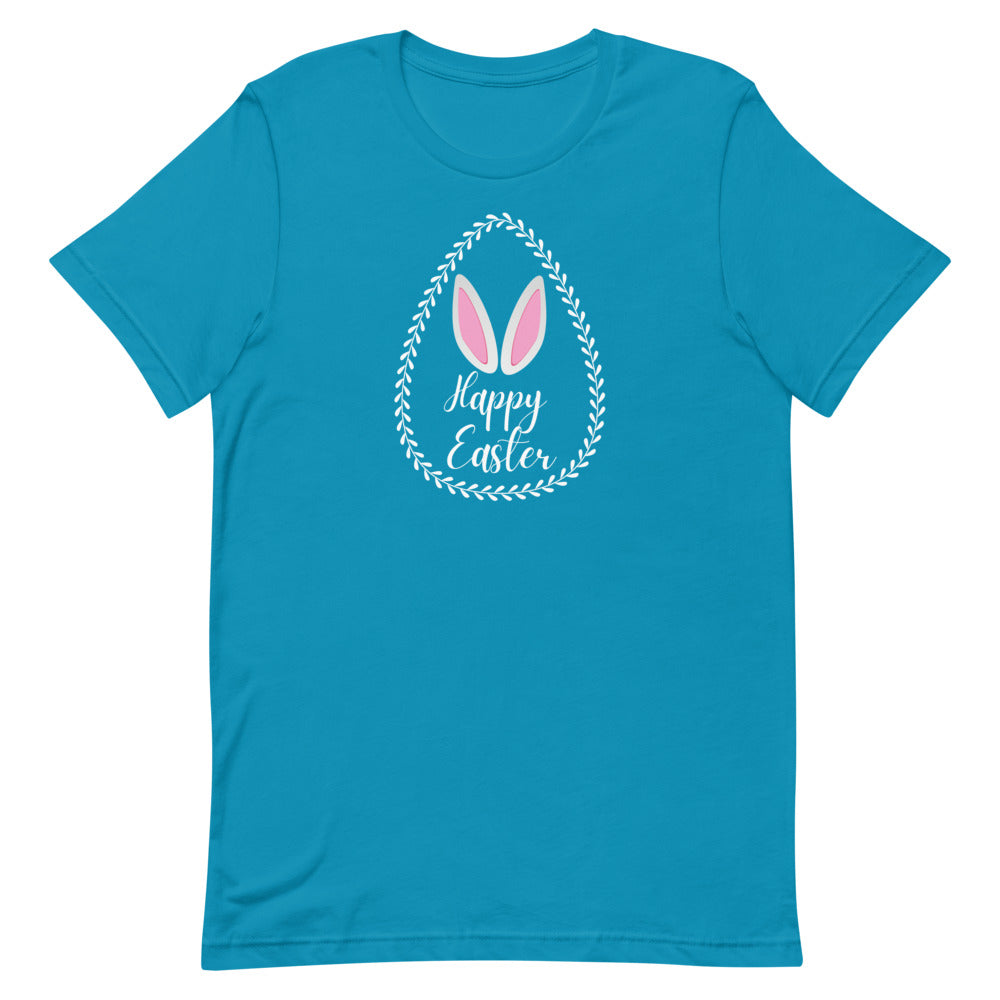 Happy Easter Laurel Egg T-Shirt - (Several Colors Available)