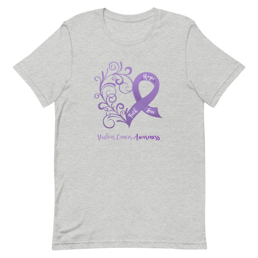 Vulvar Cancer Awareness T-Shirt (Several Colors Available)