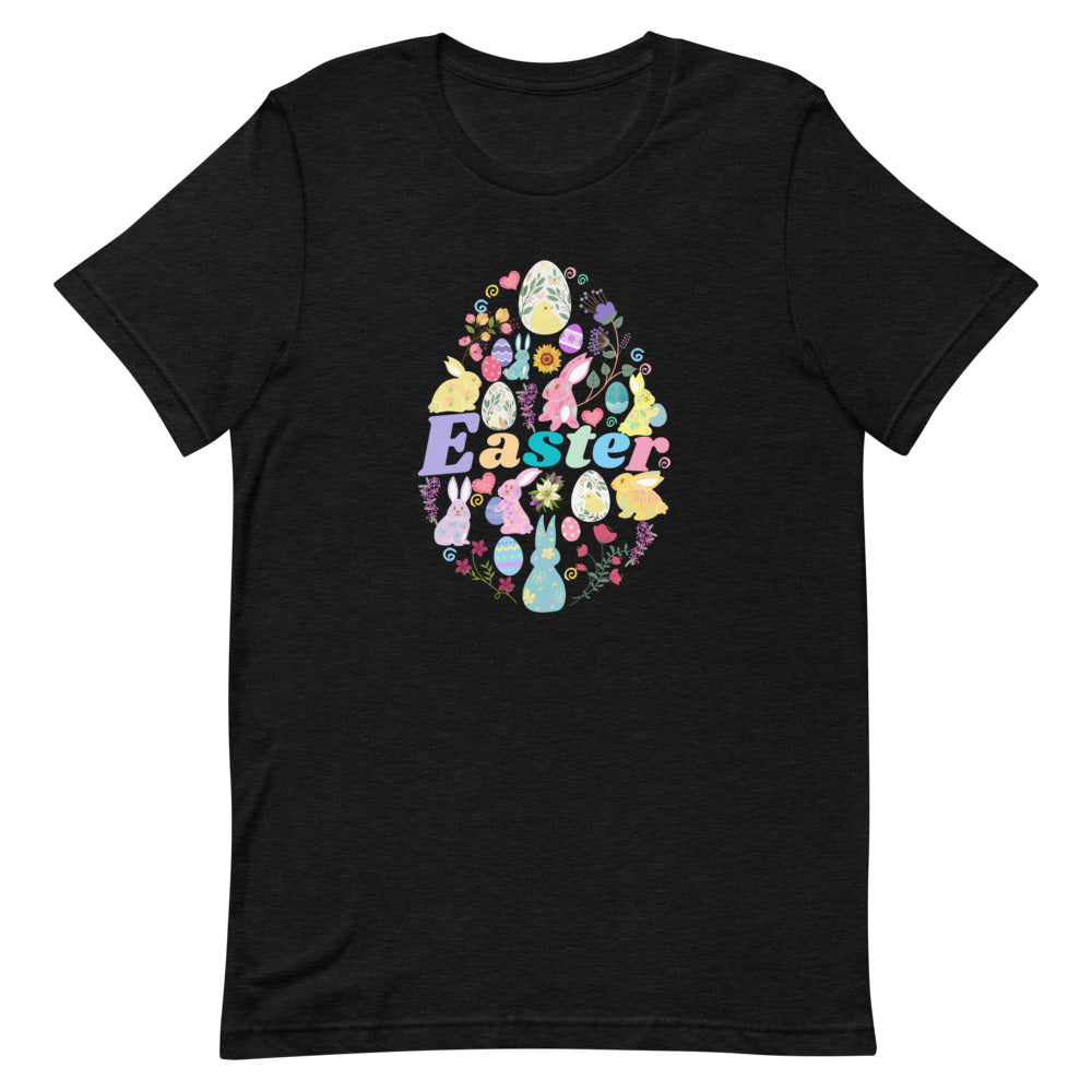 Easter Egg Bunny T-Shirt (Dark Colors)