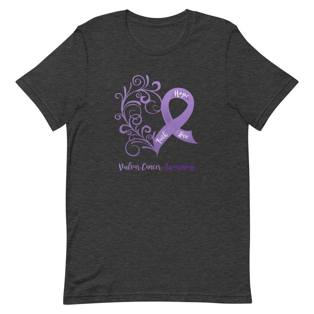 Vulvar Cancer Awareness T-Shirt (Several Colors Available)