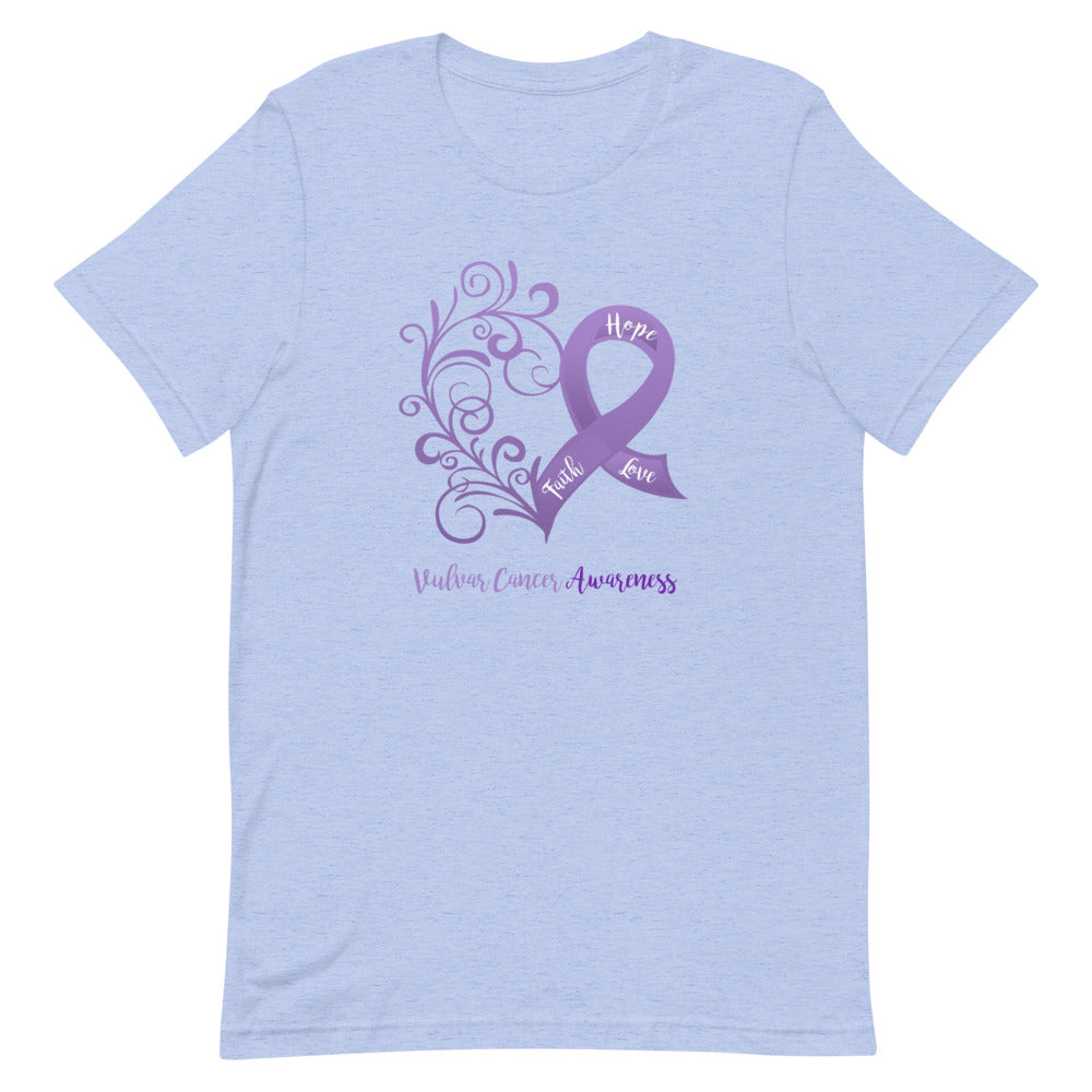 Vulvar Cancer Awareness T-Shirt (Several Colors Available)