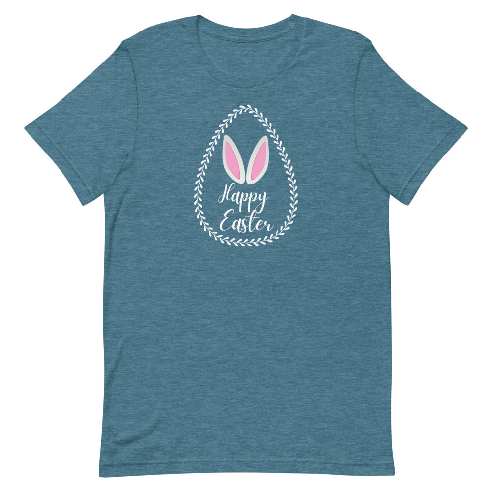 Happy Easter Laurel Egg T-Shirt - (Several Colors Available)