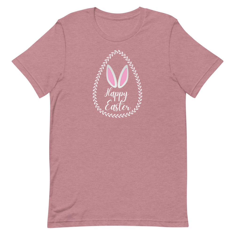 Happy Easter Laurel Egg T-Shirt - (Several Colors Available)