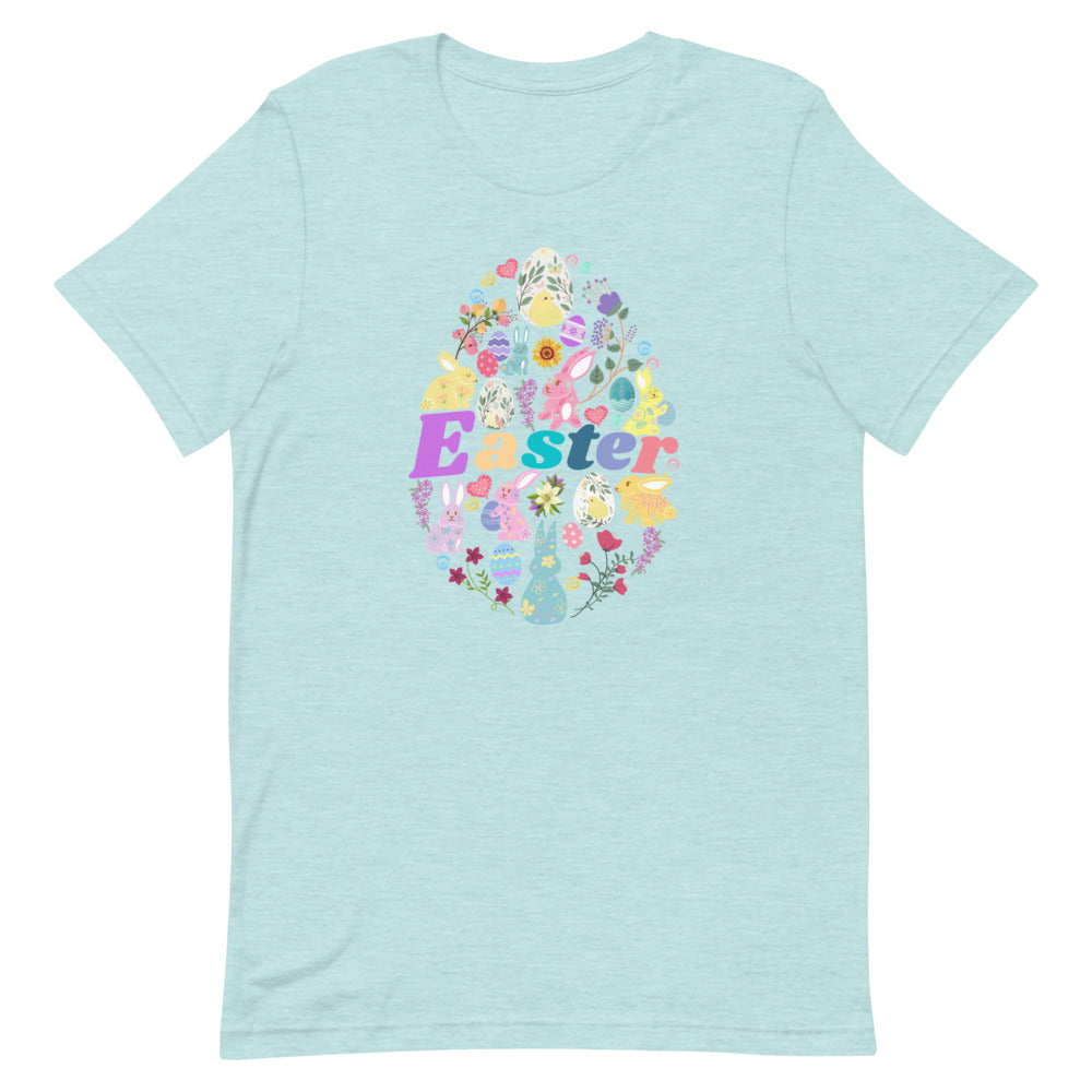 Easter Egg Bunny Unisex T-Shirt (Light Colors)