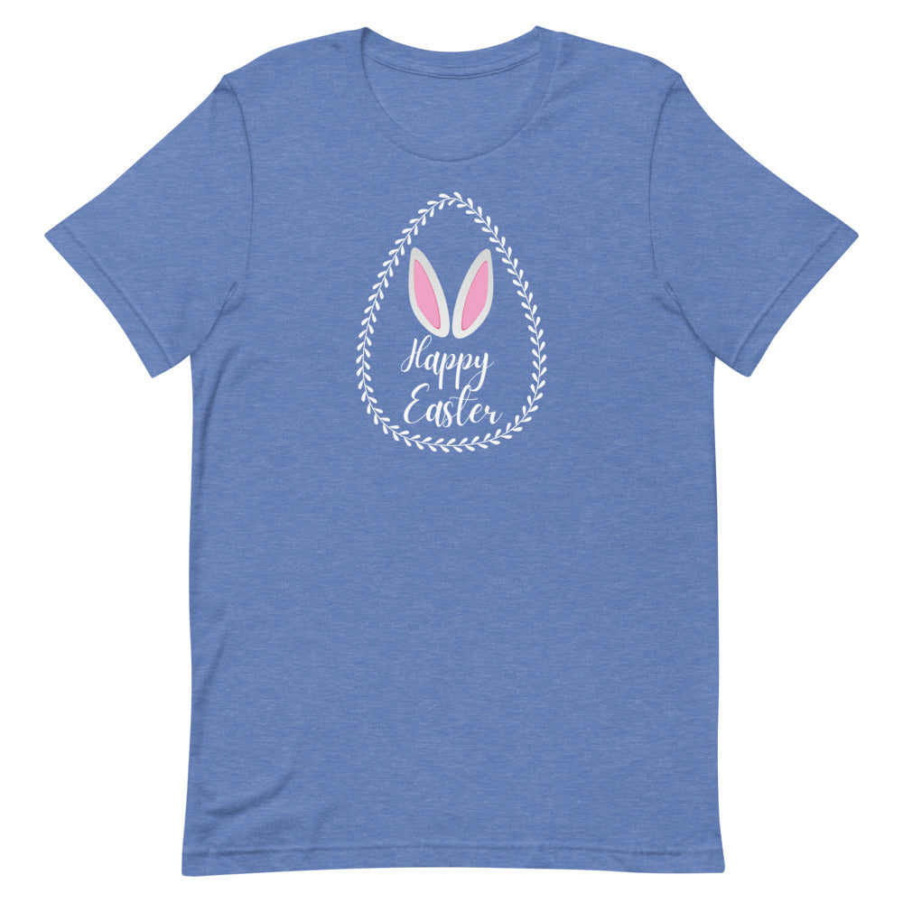 Happy Easter Laurel Egg T-Shirt - (Several Colors Available)