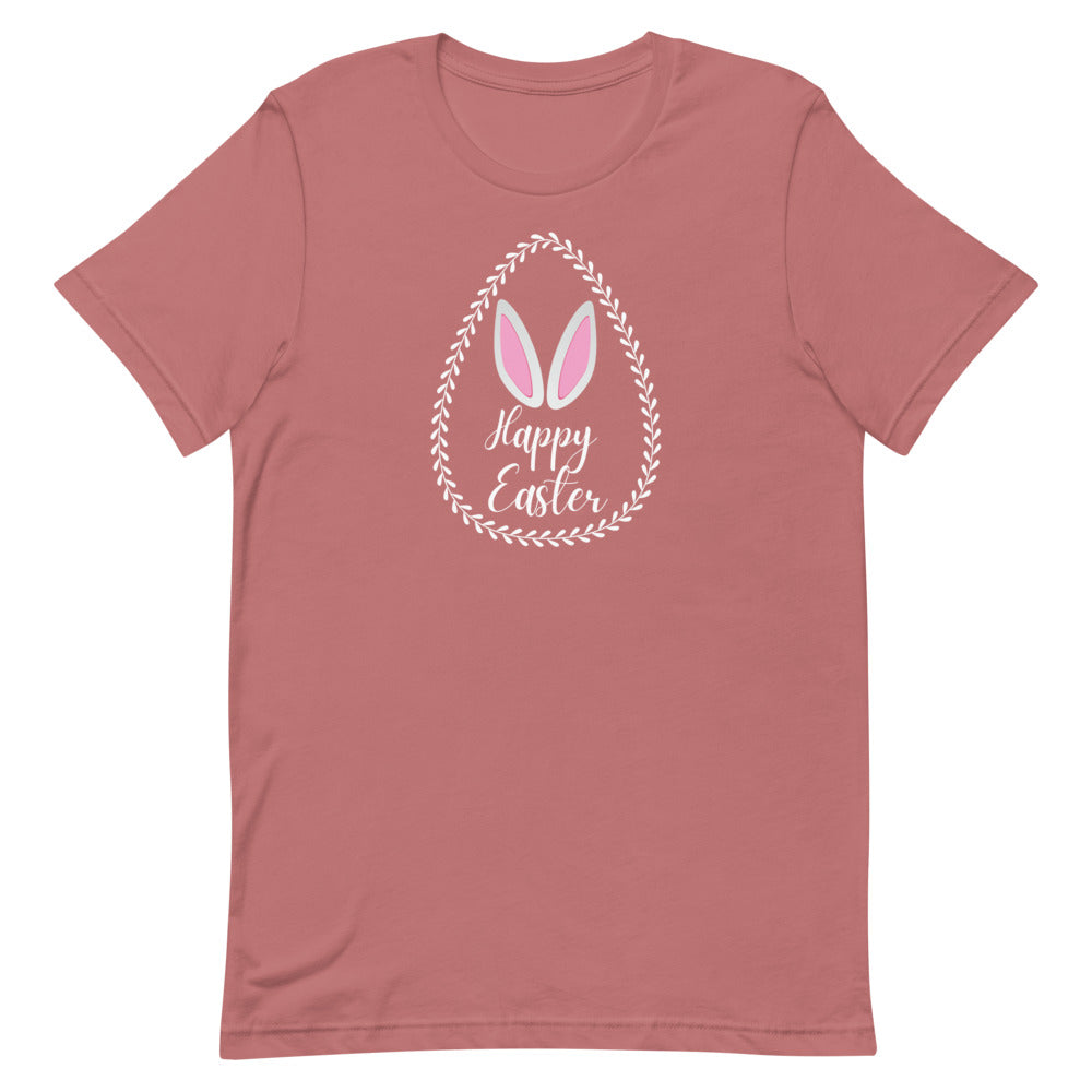 Happy Easter Laurel Egg T-Shirt - (Several Colors Available)