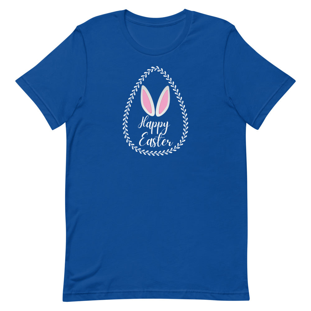 Happy Easter Laurel Egg T-Shirt - (Several Colors Available)