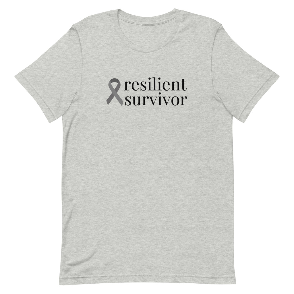 Brain Cancer "resilient survivor" T-Shirt (Several Colors Available)