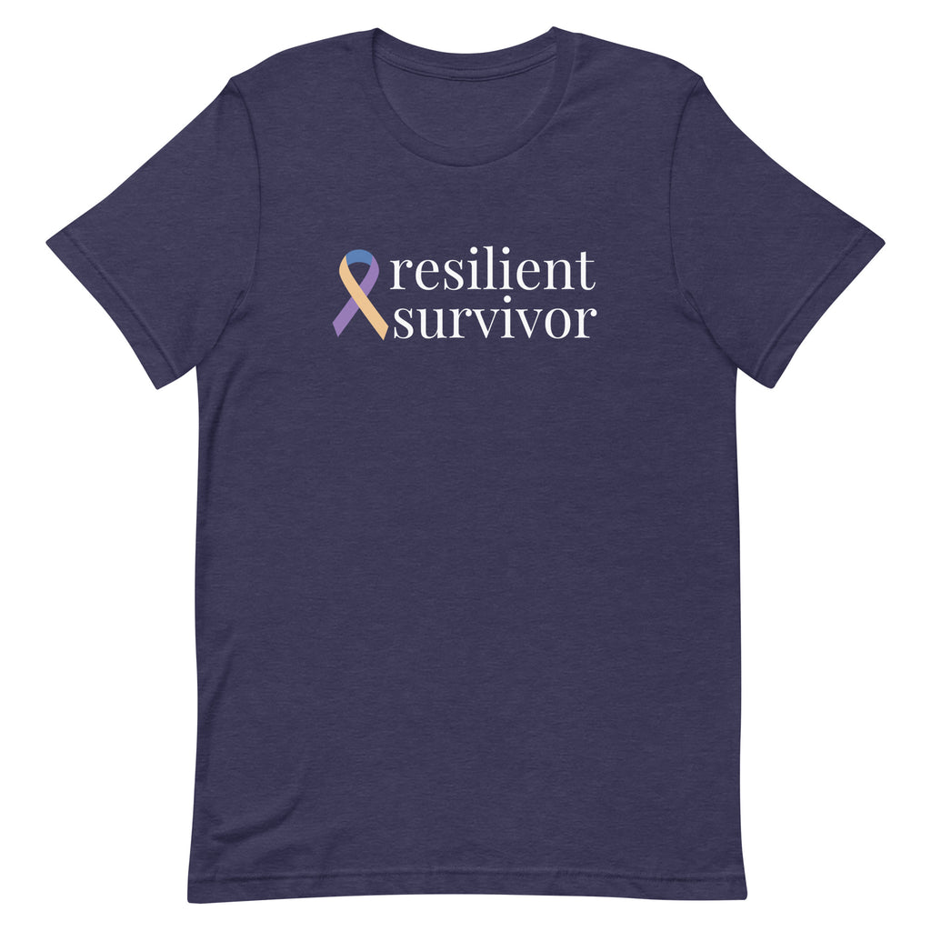 Bladder Cancer "resilient survivor" T-Shirt (Several Colors Available)