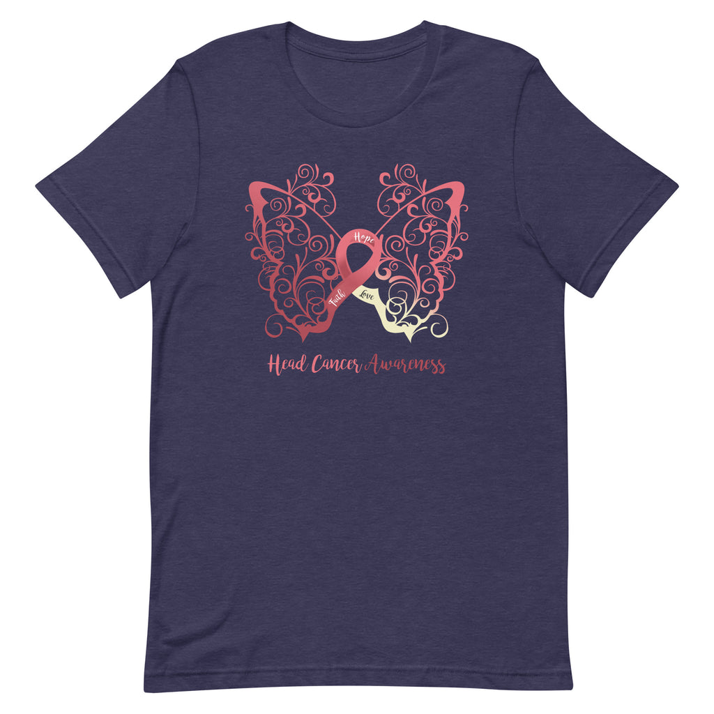 Head Cancer Awareness Butterfly T-Shirt - Several Colors Available