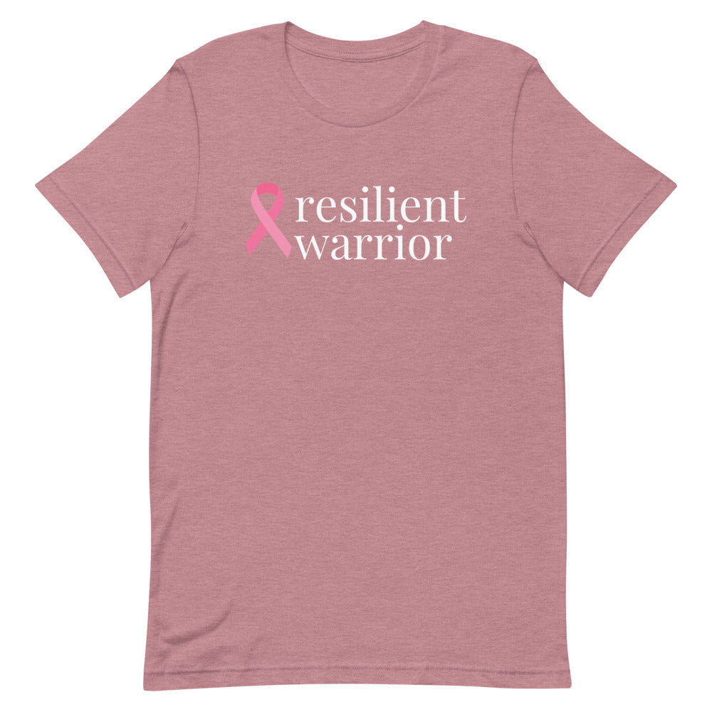 Breast Cancer resilient warrior Ribbon T-Shirt - Dark Colors