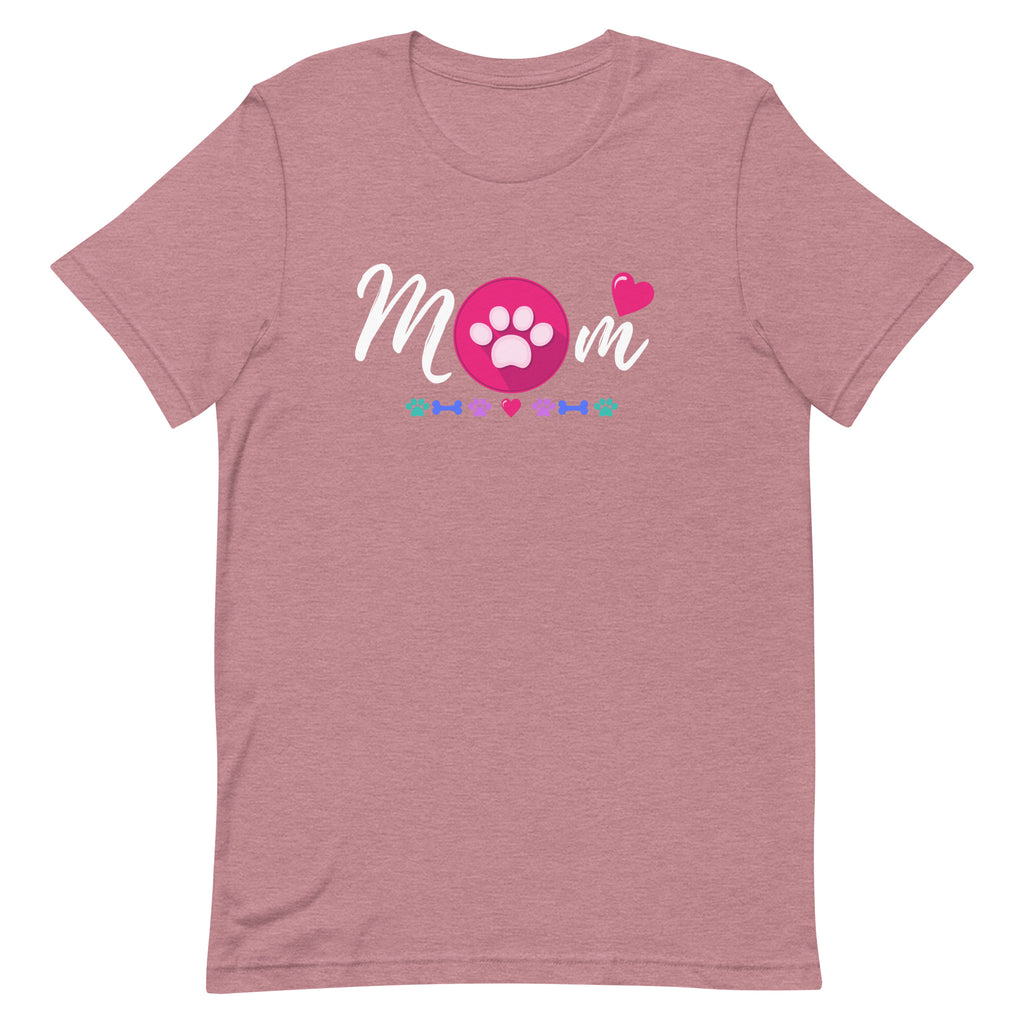 Dog Mom Heart T-Shirt - Dark Colors