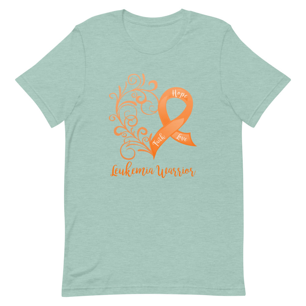 Leukemia Warrior Heart T-Shirt - Several Colors Available