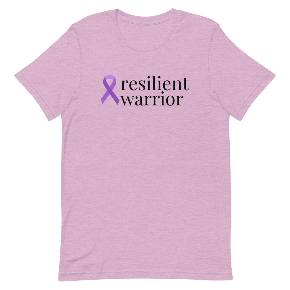Pancreatic Cancer resilient warrior T-Shirt - Light Colors