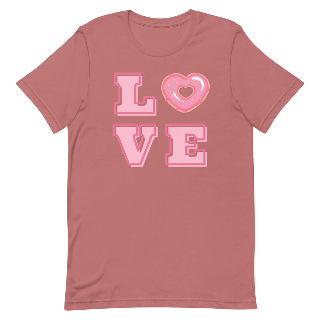 Love Heart Donut T-Shirt - Dark Colors