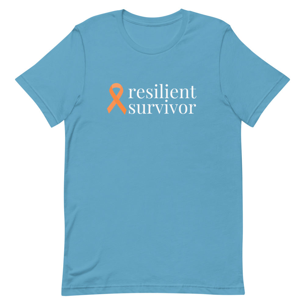 Leukemia resilient survivor Ribbon T-Shirt - Dark Colors