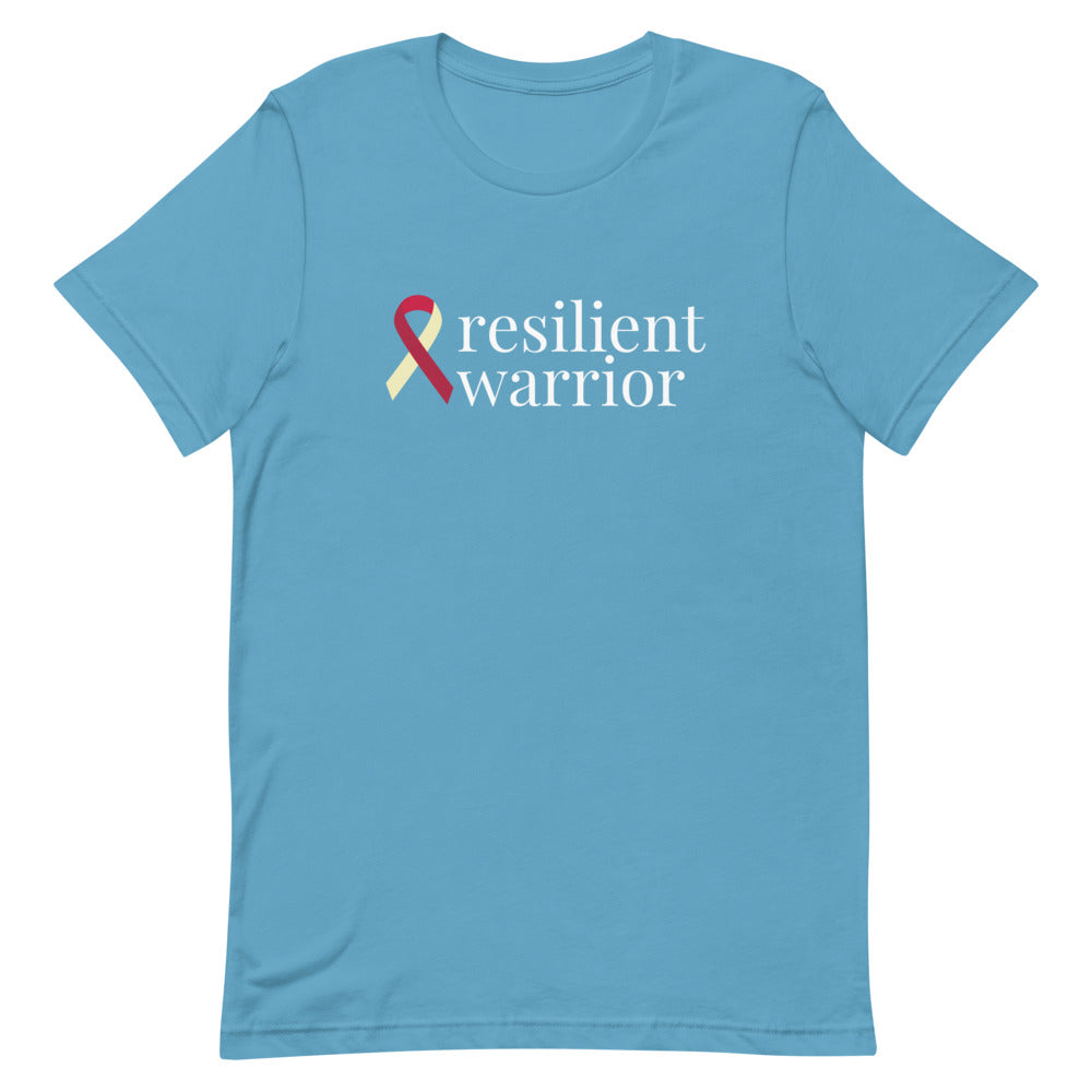 Head & Neck Cancer resilient warrior Ribbon T-Shirt - Dark Colors