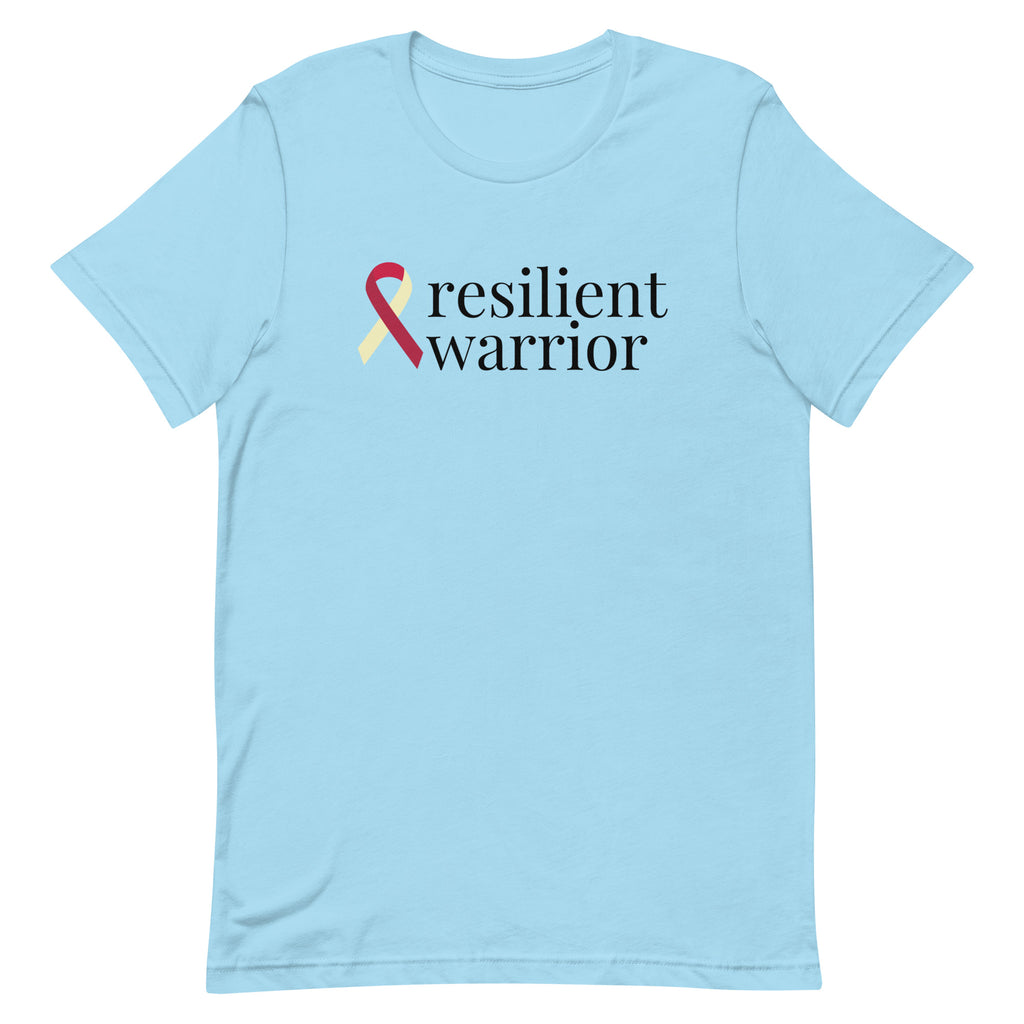 Head & Neck Cancer Resilient Warrior Ribbon T-Shirt - Light Colors