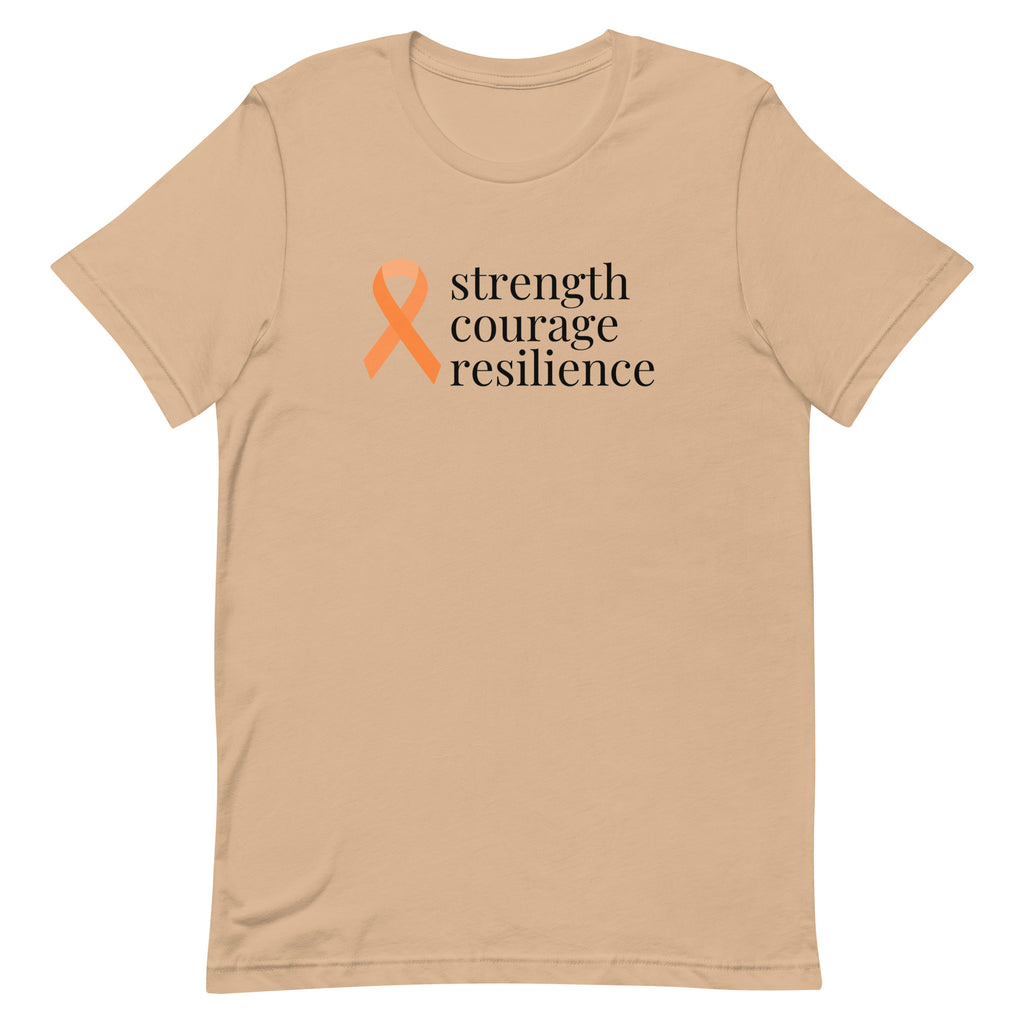 Leukemia strength courage resilience Ribbon T-Shirt
