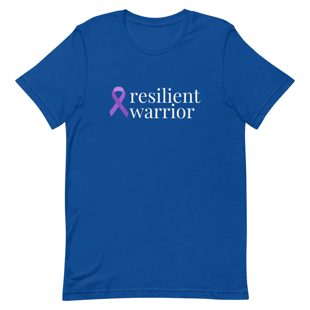 Pancreatic Cancer resilient warrior T-Shirt - Dark Colors