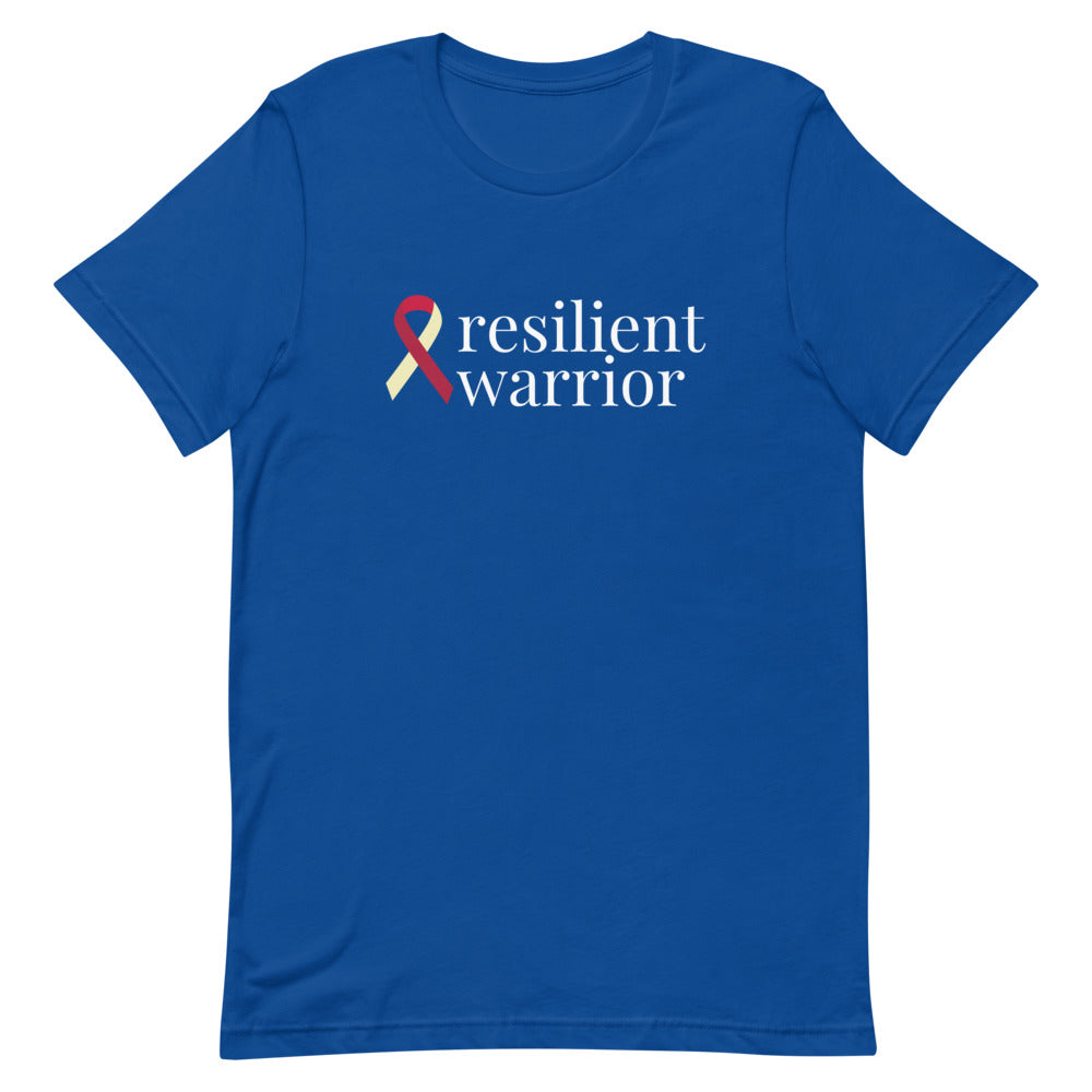 Head & Neck Cancer resilient warrior Ribbon T-Shirt - Dark Colors